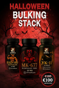 Research bundle: MK-677, RAD-140 and YK-11 bottles, Free Muscle
