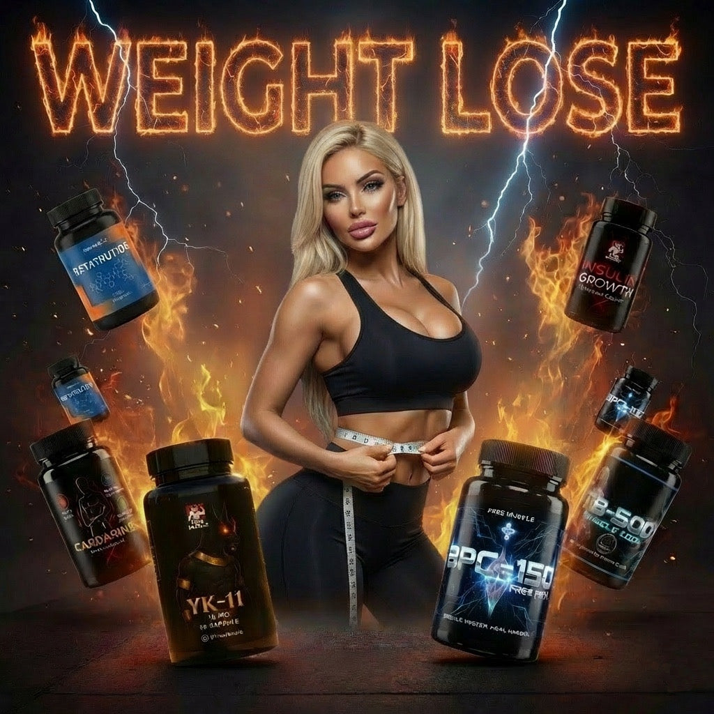 Banner cu o femeie în echipament de sală negru, flacoane Free Muscle și flăcări
