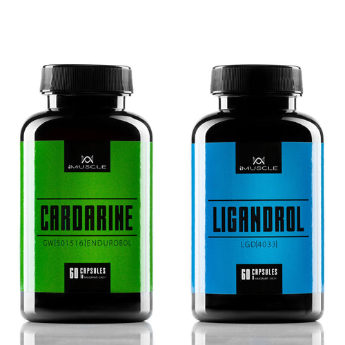 Pachet iMuscle Cardarine GW-501516 și Ligandrol, două flacoane a câte 60 de capsule