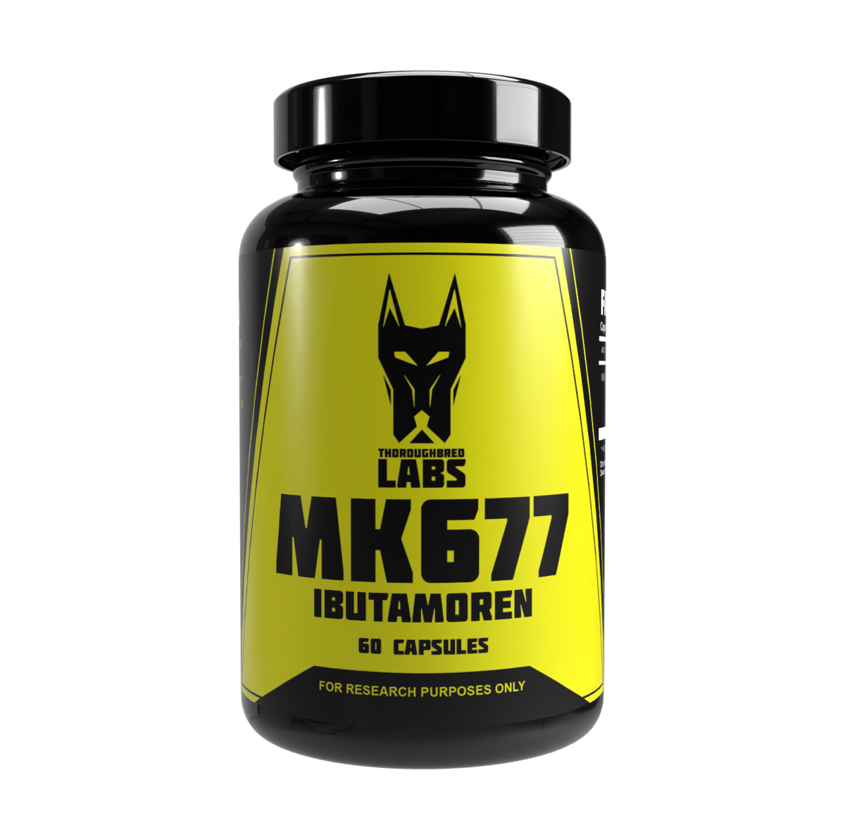 Thoroughbred Labs MK677 Ibutamoren bottle, front