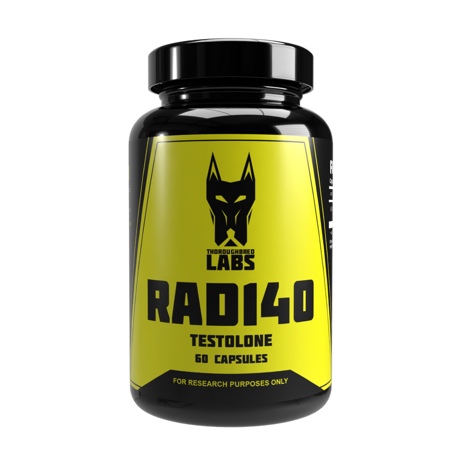 Thoroughbred Labs RAD140 Testolone bottle, front