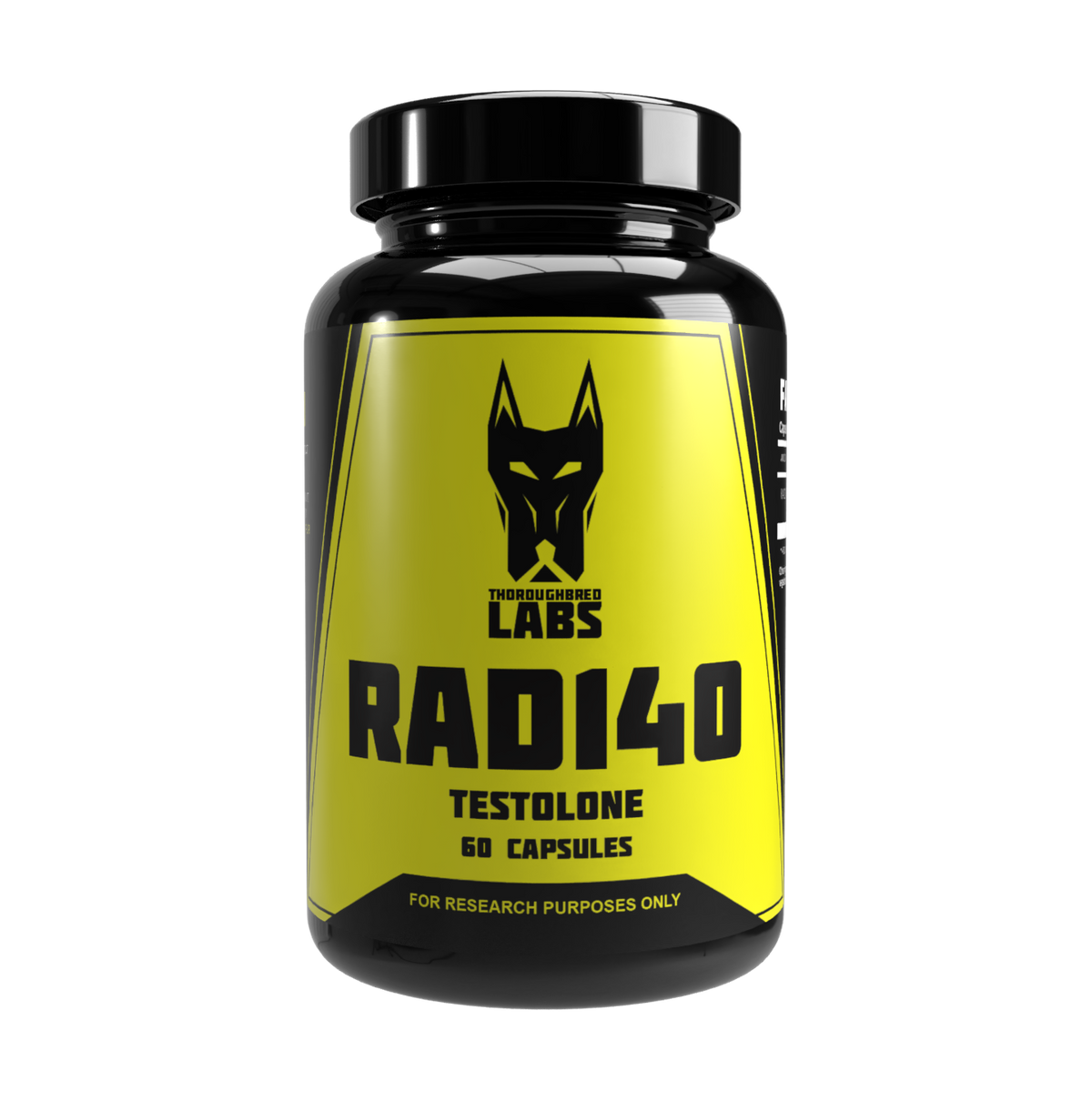 Thoroughbred Labs RAD140 Testolone bottle, front