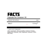 Thoroughbred Labs MK677 facts panel, 12.5mg per capsule