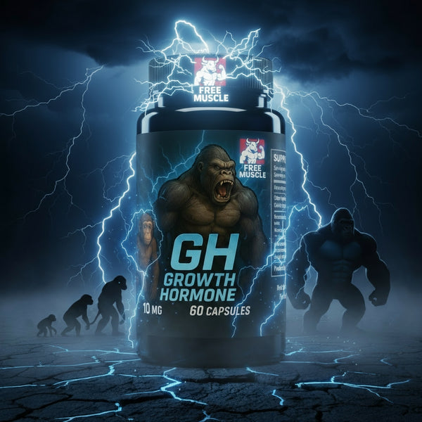 Free Muscle GH Growth Hormone 10 mg, 60 capsules bottle