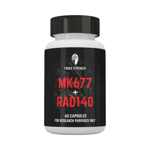 Yakka Strength MK-677 + RAD-140, fotografie de produs pe fundal alb