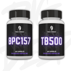 Yakka Strength Wolverine Stack, BPC-157 și TB-500, două flacoane de 60 de capsule
